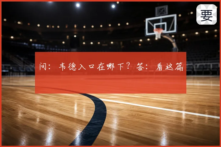 问：韦德入口在哪下？答：看这篇