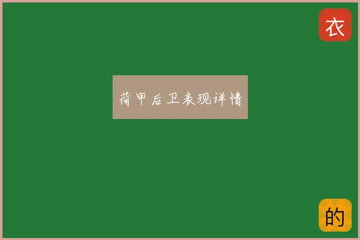 荷甲后卫表现详情